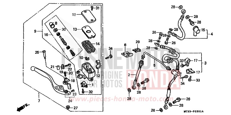 VORDERRADBREMSE von Pan-European ABS CANDY WINE BERRY RED-U (R114D) von 1992